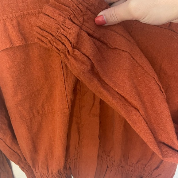 Women’s Mossimo Orange Long Sleeve Shirt Size Medium - Picture 7 of 9